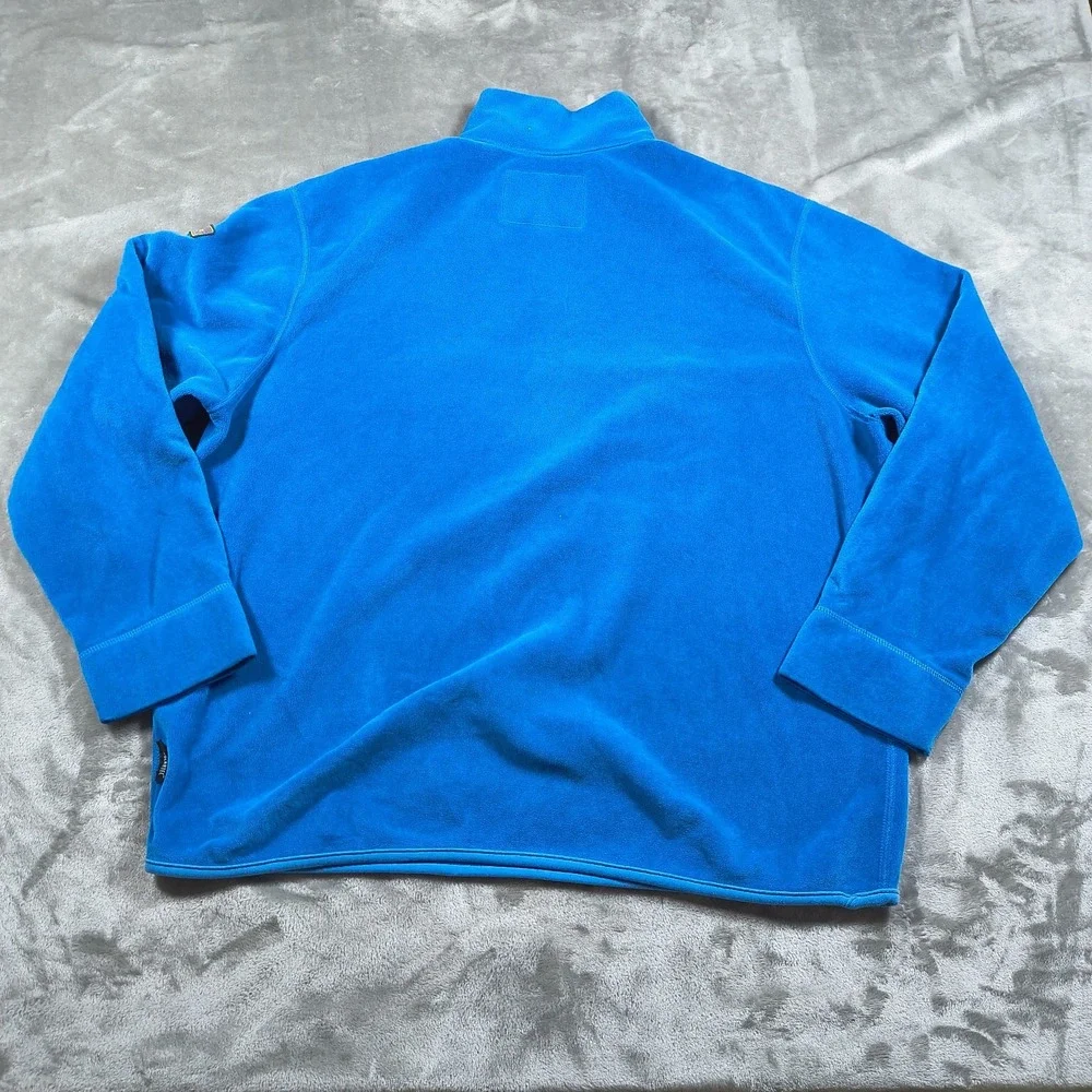 Vintage Polo Sport Sweatshirt Mens XL‎ Blue Fleece Quarter Zip Pullover Polartec